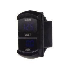 Dual digital voltmeter 10-60 V blue