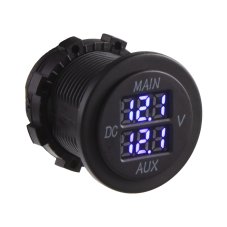 Dual digital voltmeter 6-30 V blue