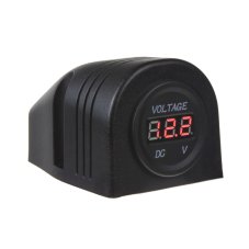 Digitálny voltmeter 6-30V červený do panelu