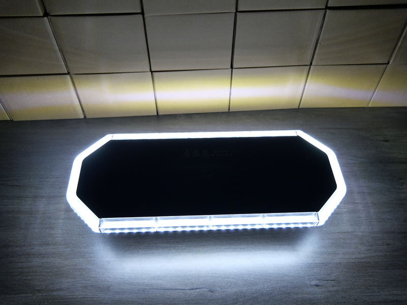 LED rampa 440mm, oranžovo bílá, magnet 10-30V, ECE R65