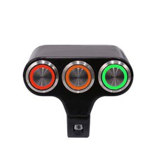 Motorcycle light/predator/sound system switches