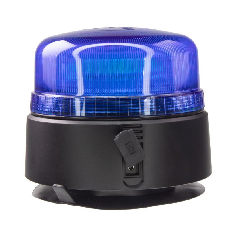 AKU LED beacon, 36xLED blue, remote control, magnet, ECE R65