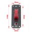 Panel with switch and indicator light, 12V
