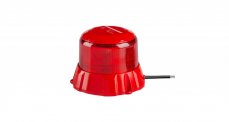 Robust red LED beacon, red aluminium, 48W, ECE R65