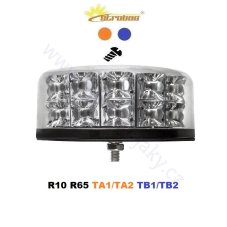 LED beacon orange-blue 12/24V, fixed mounting, 24x LED 3W, R65 LED beacon orange-blue 12/24V, fixed mounting, 24x LED 3W, R65