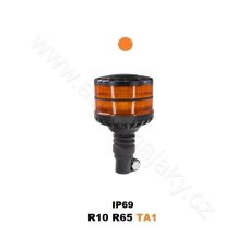 LED beacon, 12-24V, 16xLED orange, on holder, ECE R65