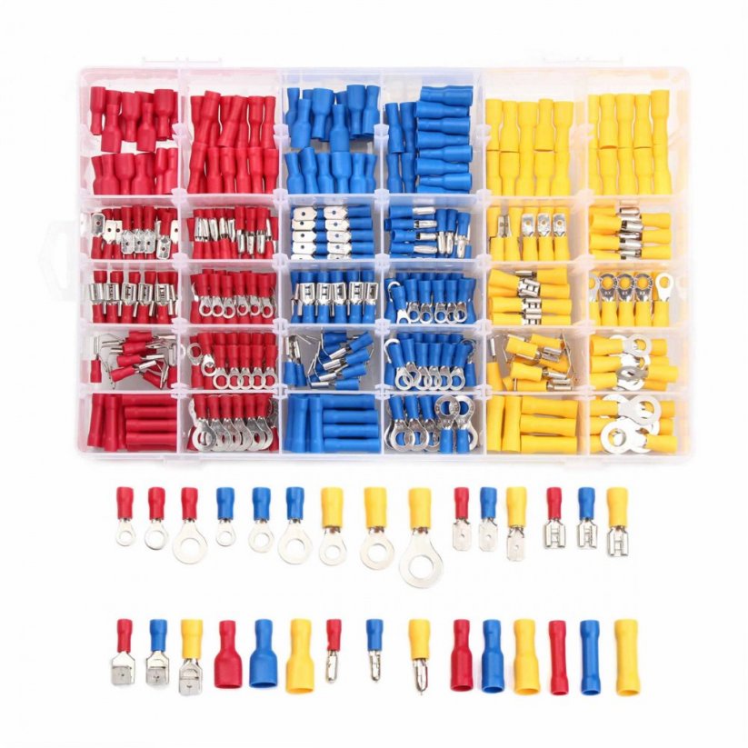 Insulated crimp connector set, 480 pcs