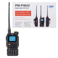 Přenosná VHF/UHF radiostanice PNI P16UV 999 kanálů, dvoupásmové