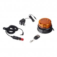 AKU LED maják, 12x3W oranžový, diaľkové ovládanie, magnet