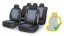 Seat covers set 9pcs POLY coloured AIRBAG
