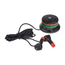 LED maják, 12-24 V, 48xLED zelená/oranžová, magnet, ECE R65