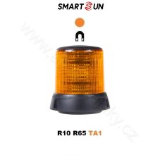 LED maják, oranžový, 10-30V, ECE R65, magnet