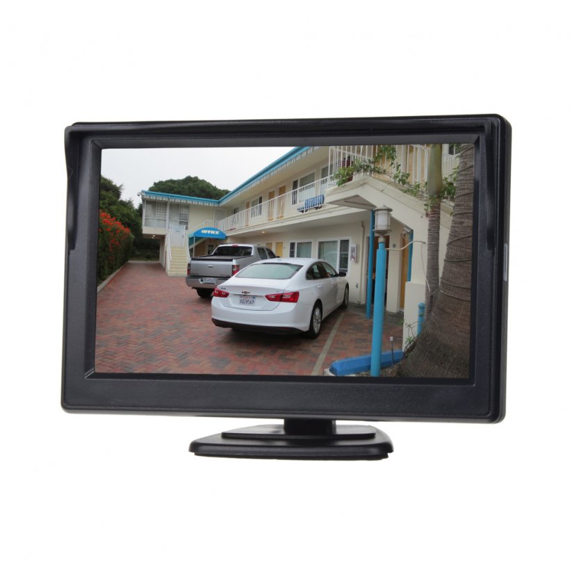5" čierny LCD monitor na prístrojovú dosku