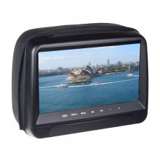 DVD/SD/USB monitor 9" in black backrest