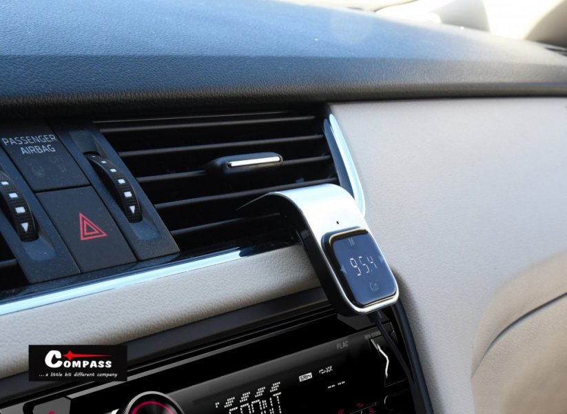 Hands free FM transmitter in the grid