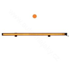 Gumové výstražné LED světlo vnější, oranžové, 12/24V, 640mm