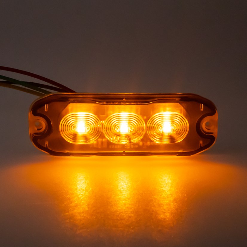 PROFI SLIM vnější oranžové výstražné LED světlo, 12-24 V, ECE R65