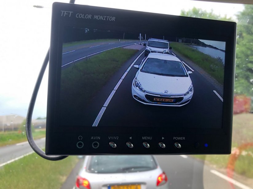 Dvojitá kamera CCD s IR světlem, vnější pro dodávky nebo skříňová auta