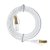 Plochý sieťový kábel S/STP CAT7, 2 x RJ45, 1,5 m, biely