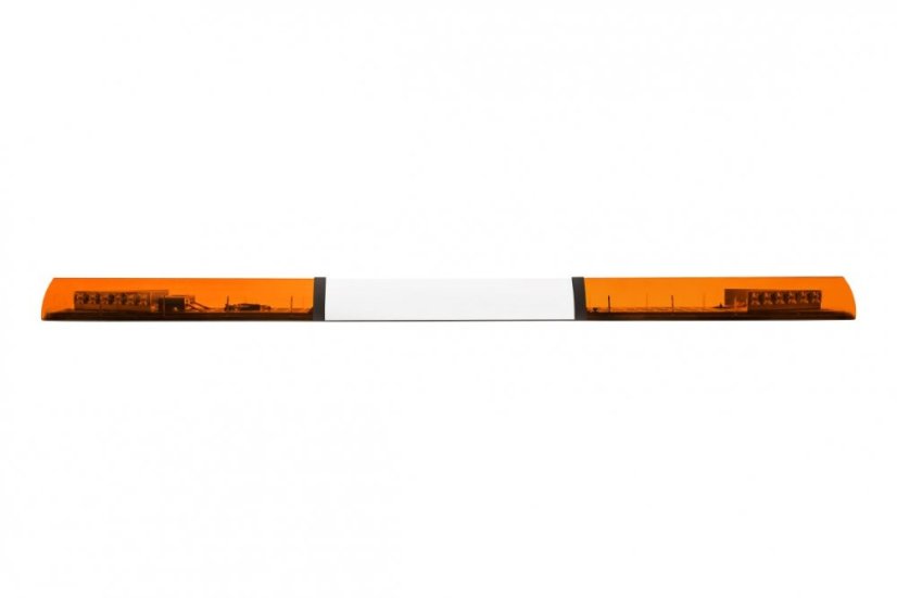 LED majáková rampa Optima 90 160cm, Oranžová, bílý střed, EHK R65 - Barva: Oranžová, Bílý střed: Ano, Kryt: Barevný, LED moduly: 4ml