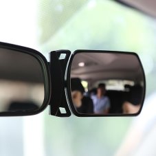 Additional mirror for babysitting