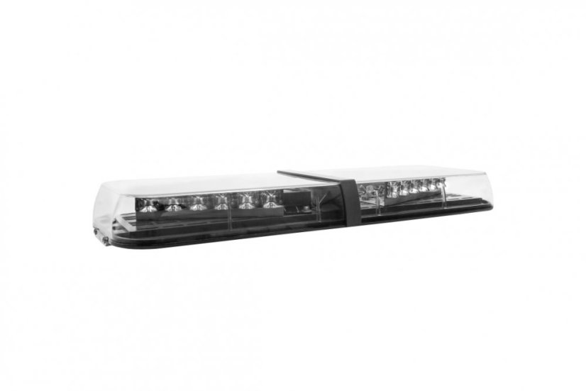 LED majáková rampa Optima 60 60cm, Červeno-modrá, EHK R65 - Barva: Modro/červená, Kryt: Barevný