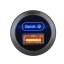 USB nabíječka QC3.0 do panelu, kulatá, 12/24V