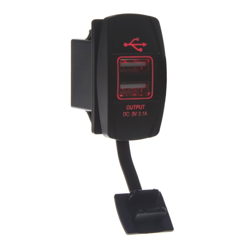 2x USB zásuvka "Rocker"
