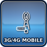 Pripojenie cez mobilnú sieť 3G alebo 4G/LTE podľa dostupnosti signálu a podpory zariadenia. Umožňuje vzdialený prístup aj bez pevného internetu.