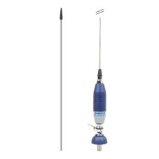 CB Sirio SUPER 9 antenna package with butterfly, length 155 cm, and flag with adhesive pad