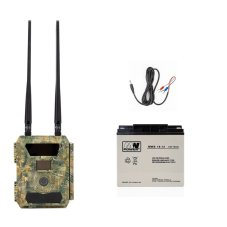Sada PNI Hunting 400C PRO 4G, baterie 18 Ah a kabel