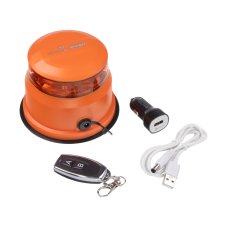 AKU LED maják, oranžový, dálkové ovládání, magnet, R10