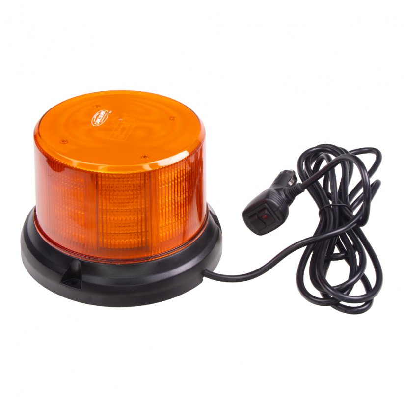 LED beacon, 12-24V, 96x0,5W, orange, magnet, ECE R65 R10