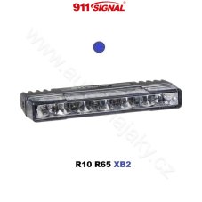 PROFI SLIM výstražné LED světlo vnější, do mřížky, modré, 12-24V, ECE R65