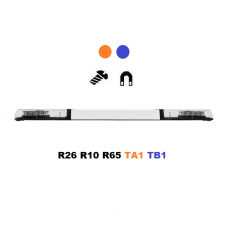 LED lightbar Optima60/DC, 90cm, orange- blue 12/24V, R65
