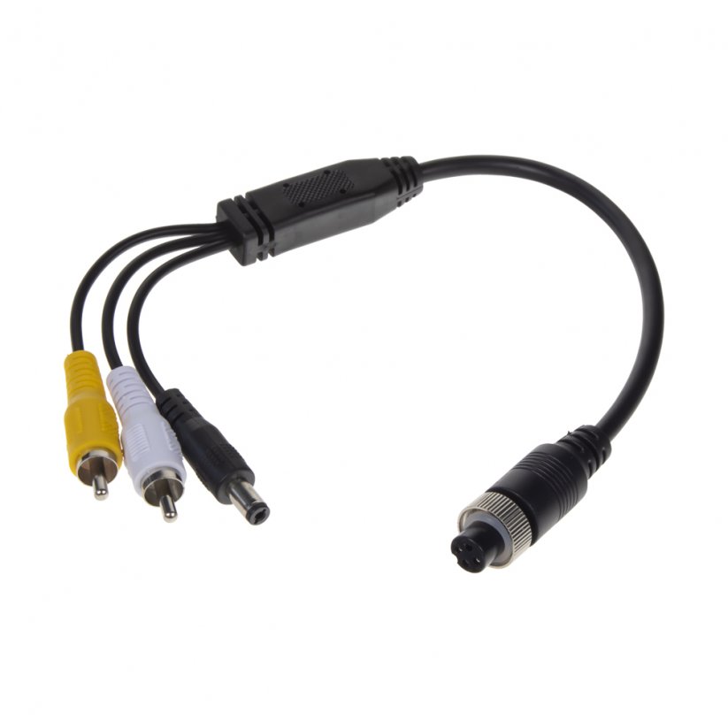 Video cable 4pin female / RCA + DC