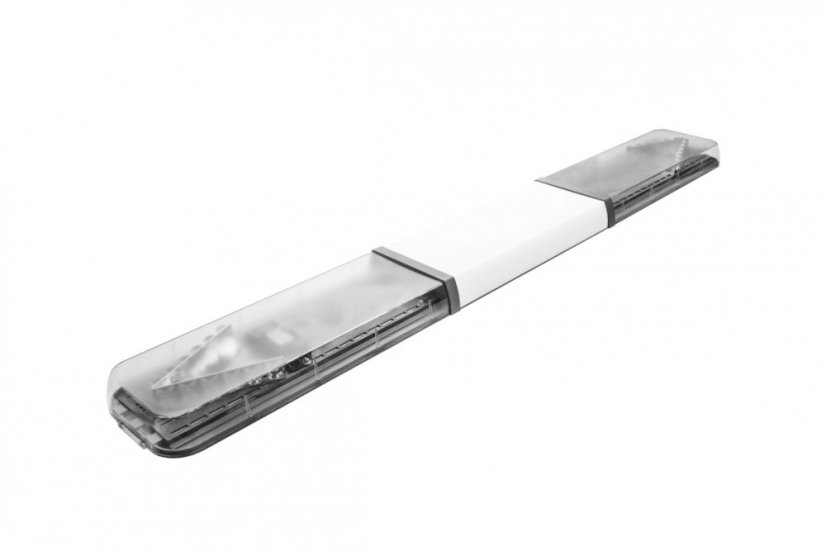 LED majáková rampa Optima 60 160cm, Oranžová, bílý střed, EHK R65 - Barva: Oranžová, Bílý střed: Ano, Kryt: Barevný, LED moduly: 4ml