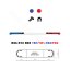 LED lightbar Montana 110cm, Blue-red, ECE R65 - Lens: Colored, LED modules: 10ml