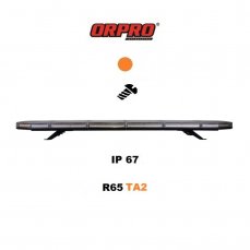 LED majáková rampa oranžová 122cm, 12/24V, R65