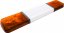 LED lightbar Optima 90 110cm, Orange, white center, ECE R65 - Color: Orange, White center: Yes, Lens: Colored, LED modules: 4ml