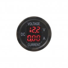 Digitálny ampérmeter a voltmeter 6-30V červený