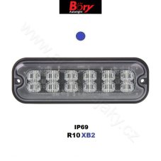 PREDATOR 12x4W LED, 12-24V, modrý, ECE R10