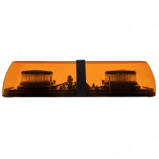 Oranžová LED majáková mini rampa Optima Eco90, délky 40cm, výšky 9cm, 12/24V, R65 od výrobce P.P.H. STROBOS-G