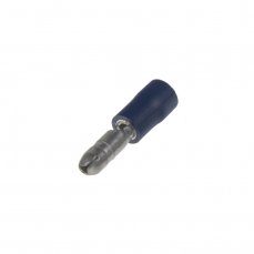 Circular plug 4,0 mm blue, 100 pcs