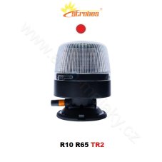 LED maják červený 12/24V, vákuový držiak, 24X3W LED, R65