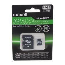 64 GB Maxell MicroSDXC card