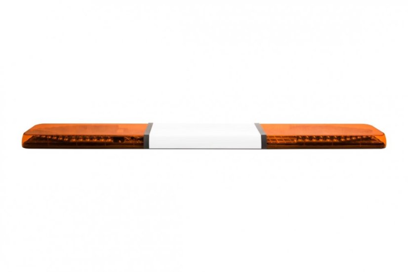 LED majáková rampa Optima 60 160cm, Oranžová, bílý střed, EHK R65 - Barva: Oranžová, Bílý střed: Ano, Kryt: Barevný, LED moduly: 4ml