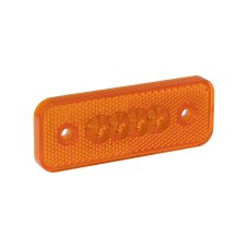 Boční obrysové světlo LED, oranžový obdélník, 12V, ECE