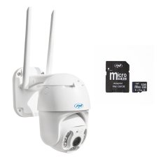 Balení živá PTZ video monitorovací kamera 5MP, GSM 4G+PNI 128GB MicroSD
