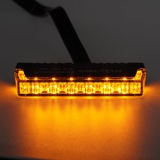 PROFI SLIM vonkajšie LED výstražné svetlo, do mriežky, oranžové, 12-24V, ECE R65